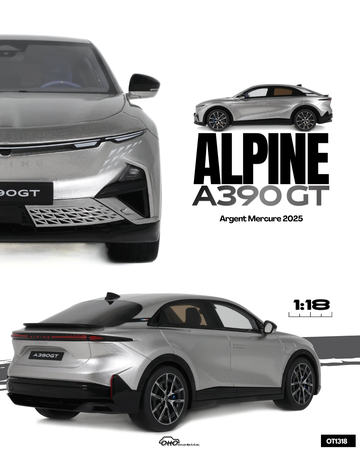 ALPINE A390 GT ARGENT MERCURE 2025 OT1318