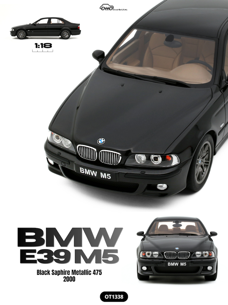 1:18 BMW E39 M5 BLACK SAPHIRE METALLIC 475 2000 - OT1338