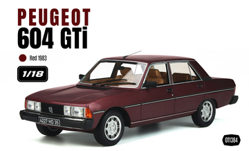 1:18 PEUGEOT 604 GTI RED 1983 - OT1384
