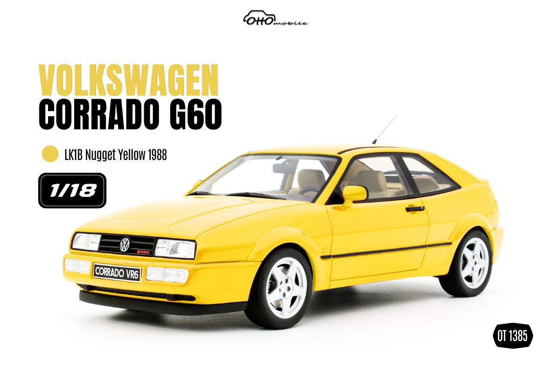 1:18 VOLKSWAGEN CORRADO G60 YELLOW NUGGET 1988 - OT1385