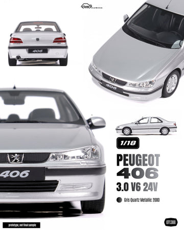 1:18 PEUGEOT 406 3.0 V6 24V GRIS QUARTZ METALLIC 2000 - OT1388