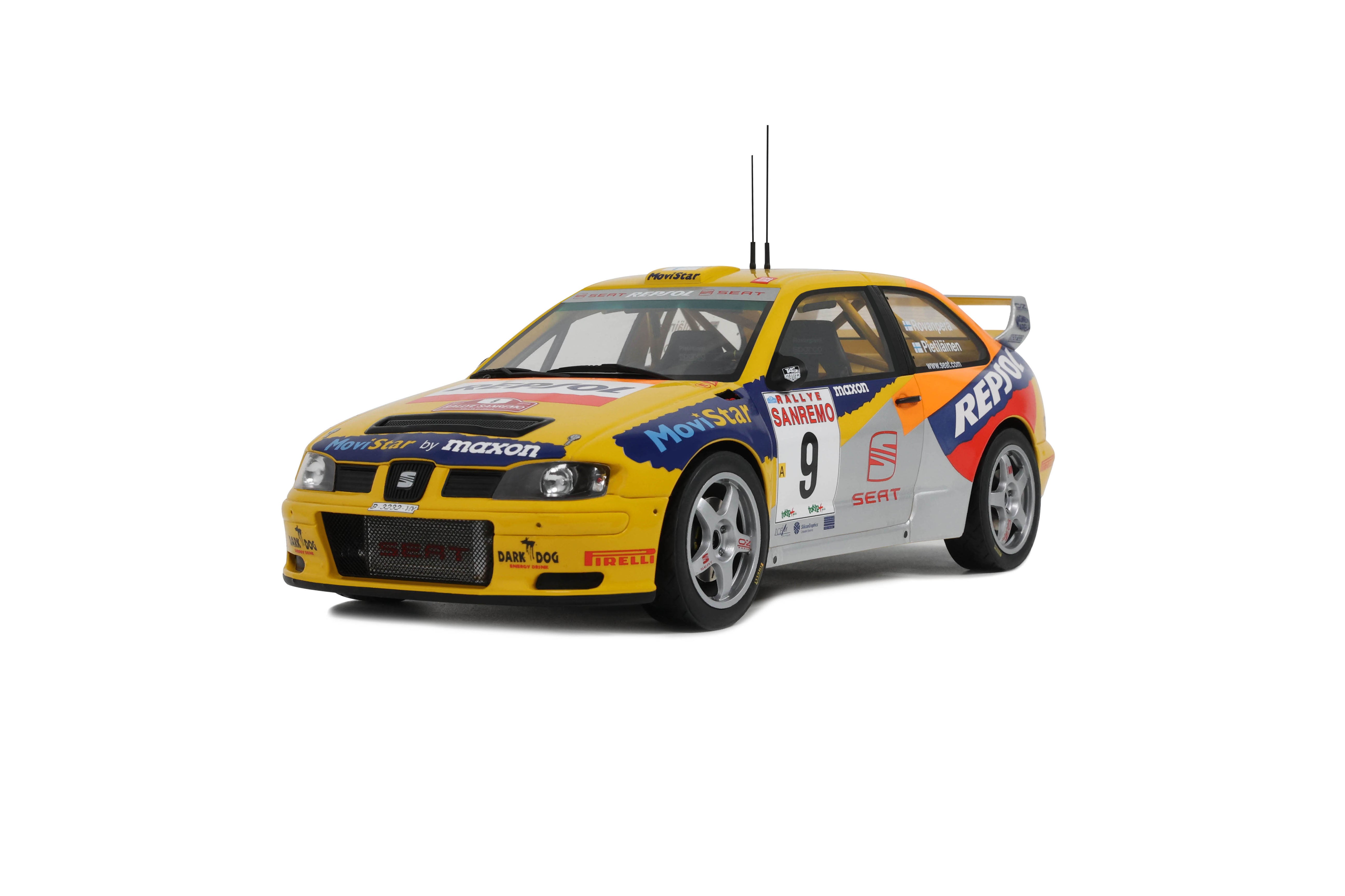 Seat Cordoba Evo 2 WRC 1999 H.Rovanpera San Remo Yellow