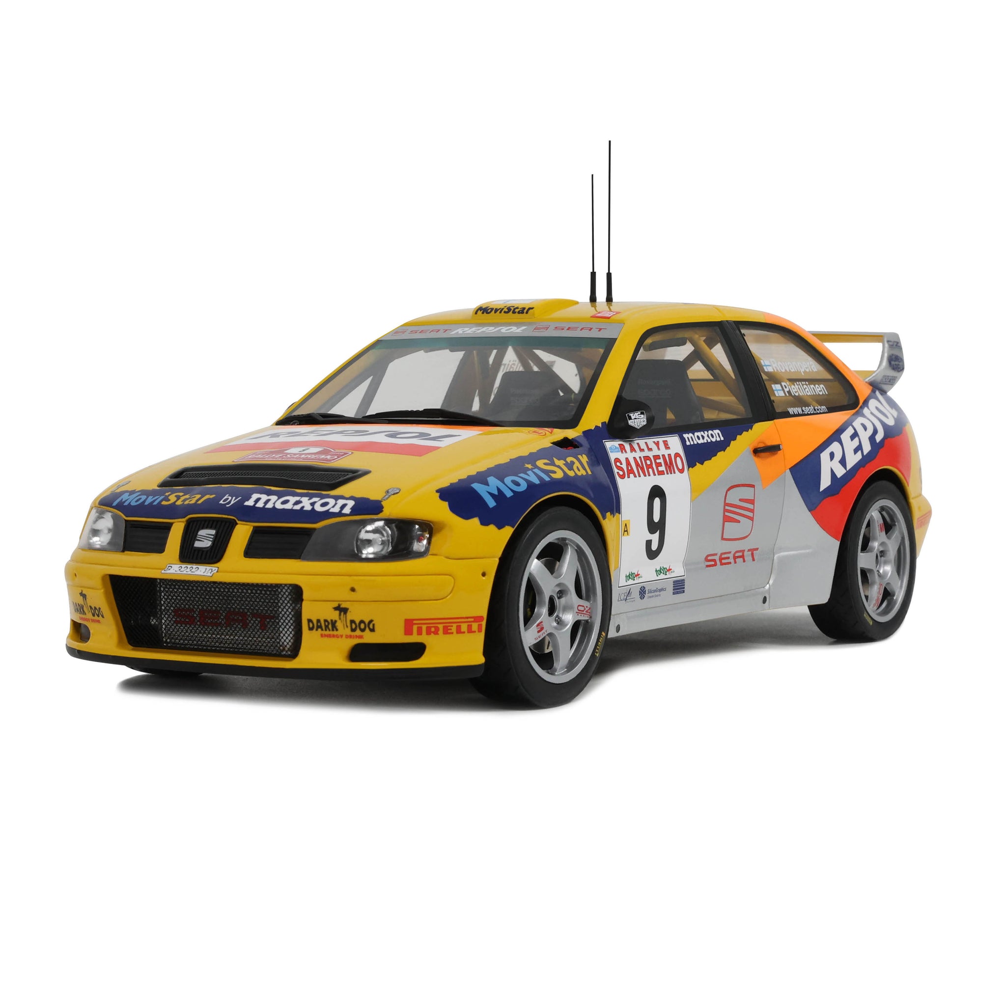 Seat Cordoba Evo 2 WRC 1999 H.Rovanpera San Remo Yellow