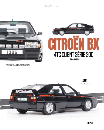1:18 CITROEN BX 4TC SERIE 200 BLACK 1985 OT763