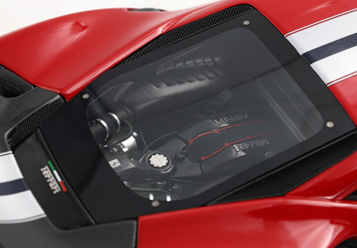 Ferrari 488 PISTA Metallic Rosso Corsa with Carbon wheels and wing - P18145A6
