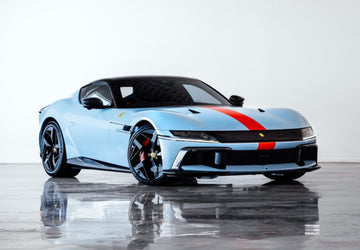 Ferrari 12Cilindri Coupe Azzurro La Plata - Red stripe - P18248L