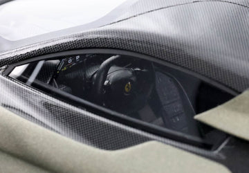 Ferrari F80 carbon optional Verde Masoni Opaco - bicolor wheels carbon and silver - P18253I1