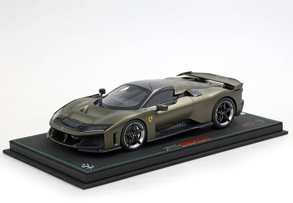 Ferrari F80 carbon optional Verde Masoni Opaco - bicolor wheels carbon and silver - P18253I1