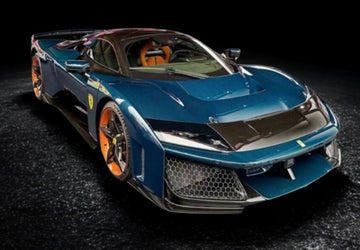 1:18 Ferrari F80 metal diecast full open Full carbon blue - POLYFOAM PACK - HE180054N