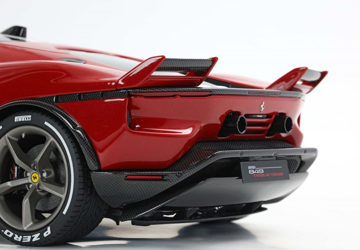 1:18 BBR Ferrari 849 Testarossa Assetto Fiorano Rosso Fiammante e striscia bianca -  P18276B