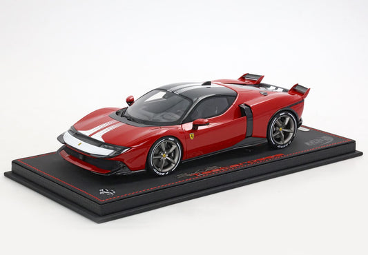 1:18 BBR Ferrari 849 Testarossa Assetto Fiorano Rosso Fiammante e striscia bianca -  P18276B