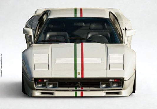 Ferrari 288 GTO Bianco Avus con striscia italiana - P18288G1
