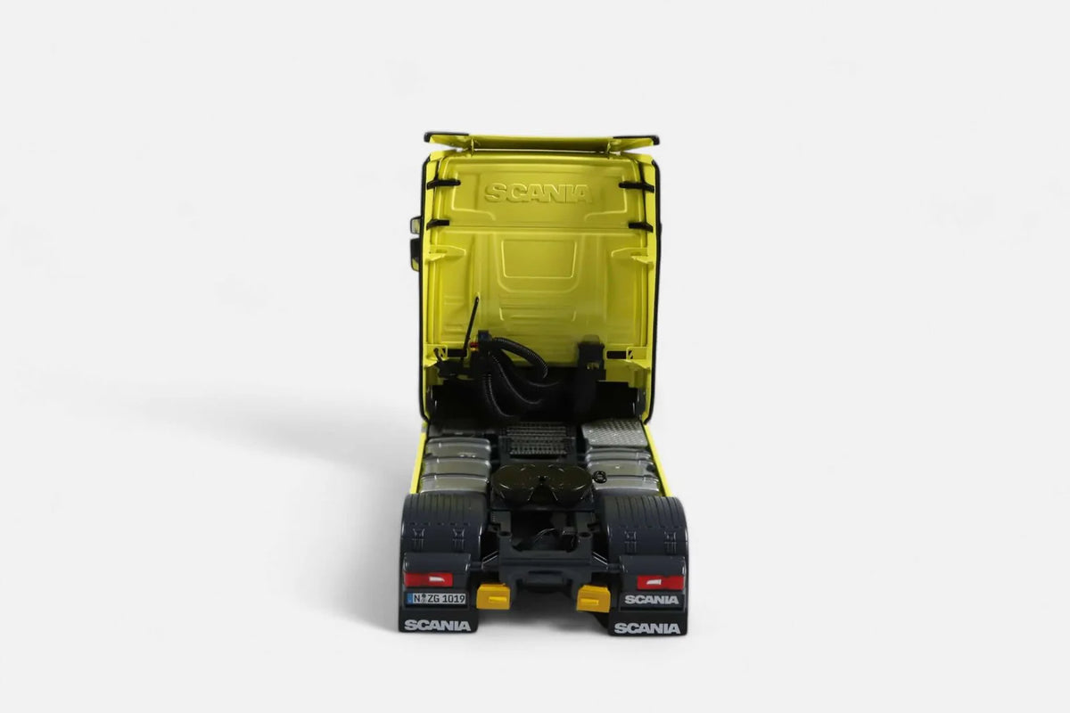 Scania V8 730S 4x2 Gelb mit Greif Logo & Lohr Autotransporter