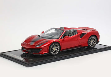 Ferrari 488 Pista Spider Open Roof Rosso Fuoco 1:12