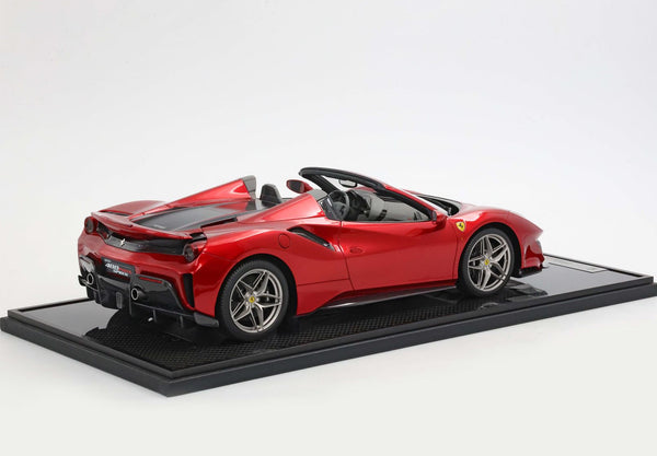 Ferrari 488 Pista Spider Open Roof Rosso Fuoco 1:12
