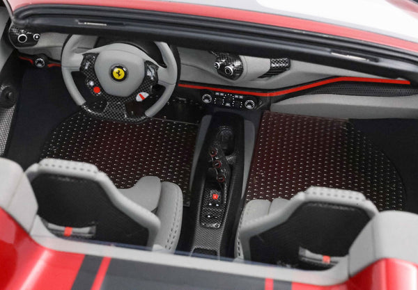 Ferrari 488 Pista Spider Open Roof Rosso Fuoco 1:12