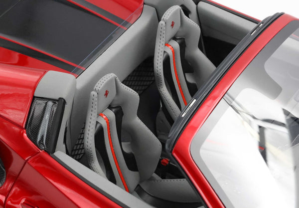 Ferrari 488 Pista Spider Open Roof Rosso Fuoco 1:12