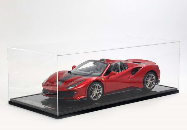 Ferrari 488 Pista Spider Open Roof Rosso Fuoco 1:12