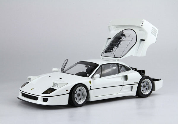 Ferrari F40 White / Silver Rims (BBR-Kyosho)