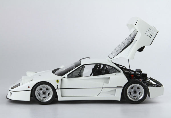 Ferrari F40 White / Silver Rims (BBR-Kyosho)