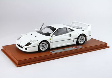 Ferrari F40 White / Silver Rims (BBR-Kyosho)