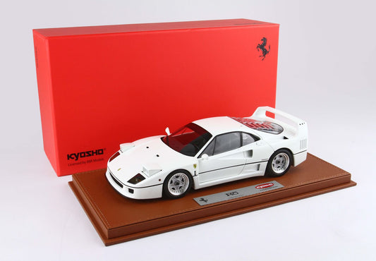 Ferrari F40 White / Silver Rims (BBR-Kyosho)