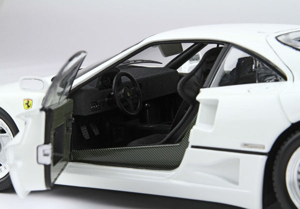 Ferrari F40 White / Silver Rims (BBR-Kyosho)
