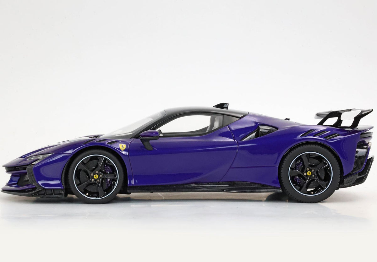 Ferrari SF90 XX Stradale Violet21 & Black Roof / White Interiors