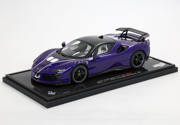Ferrari SF90 XX Stradale Violet21 & Black Roof / White Interiors