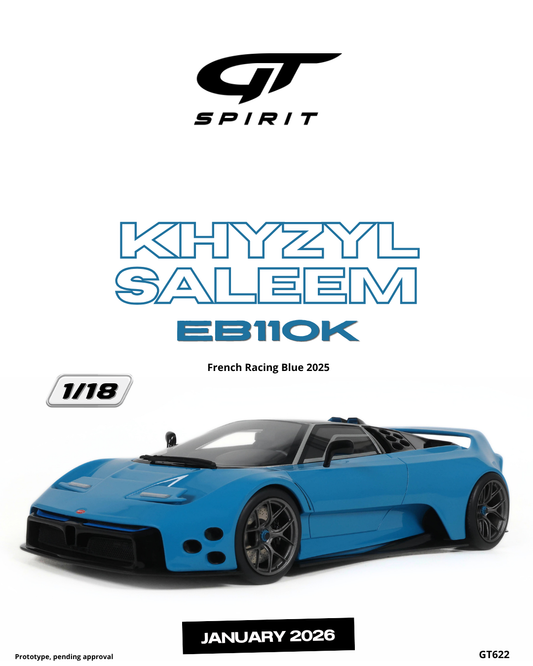 1:18 KHYZYL SALEEM EB110K FRENCH RACING BLUE 2025 - GT622