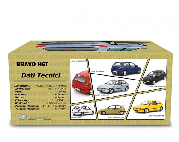 1:18 Fiat Bravo 155 20v HGT 1998 Giallo Ginestra LM212F