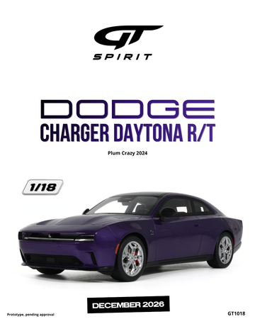 1:18 DODGE CHARGER DAYTONA R/T PLUM CRAZY 2024 - GT1018