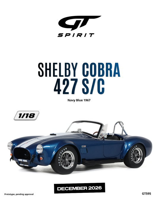 1:18 SHELBY COBRA 427 S/C NAVY BLUE 1967 - GT595