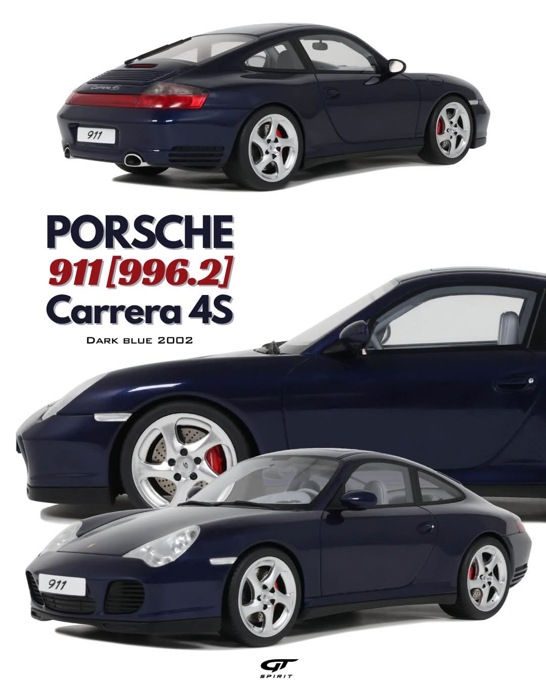 Porsche 911 (996.2) Carrera 4S 2002 Dark Blue