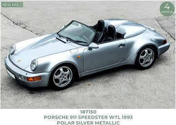 Porsche 911 Speedster WTL 1993 Polar Silver Metallic Norev 187150