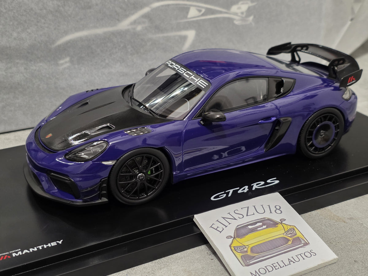 Porsche 718 Cayman GT4 RS (982) with Manthey Kit Ultraviolet 1:18 – Limited Edition 500 pcs. - WAP0216030TCAY