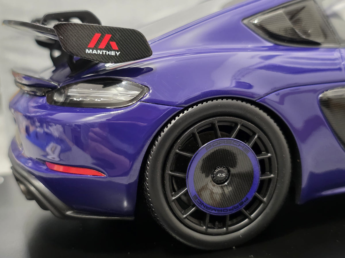 Porsche 718 Cayman GT4 RS (982) with Manthey Kit Ultraviolet 1:18 – Limited Edition 500 pcs. - WAP0216030TCAY