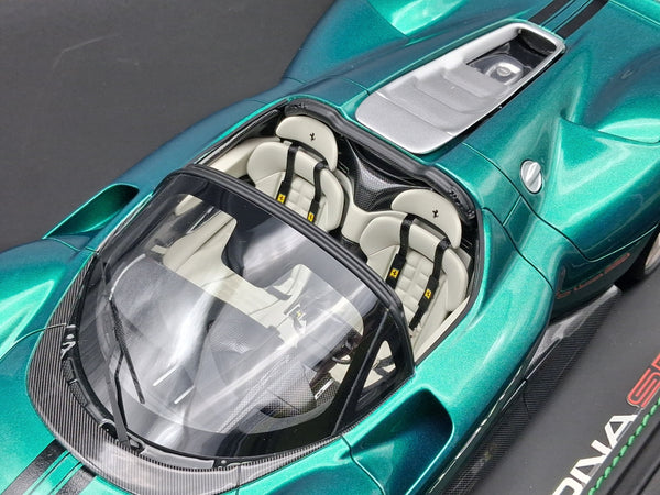 Ferrari SP3 Daytona tetto aperto Green Jewel P18214TMI