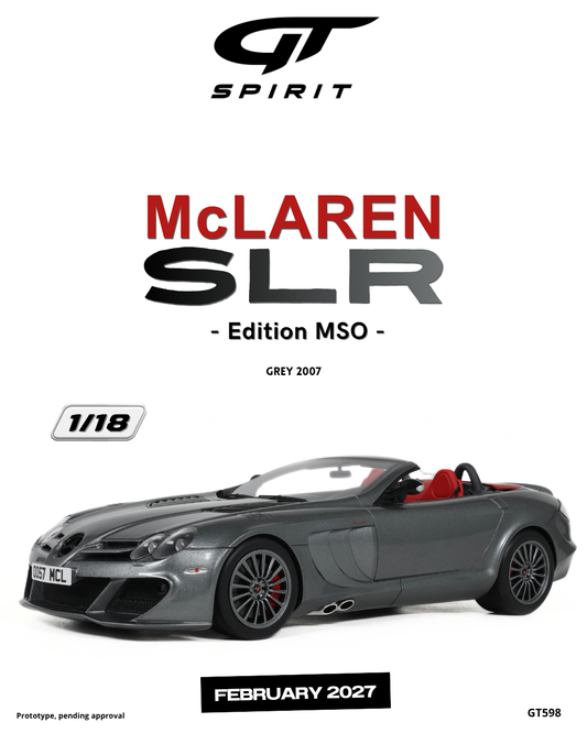 1:18 McLAREN SLR EDITION MSO GREY 2007 - GT598