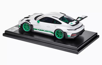 Porsche 911 GT3 RS (992) White / Green 1:12