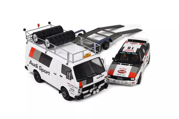 VW LT35 + Audi Quattro A2 Tour de Corse 1983 inkl. Trailer