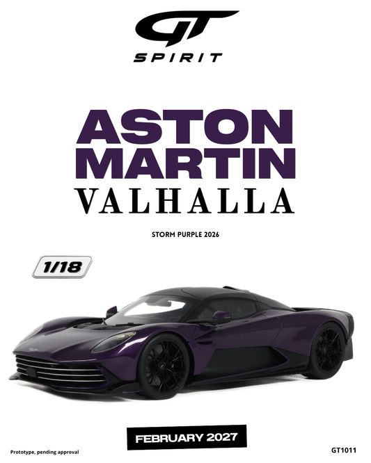1:18 ASTON MARTIN VALHALLA STORM PURPLE 2026 - GT1011