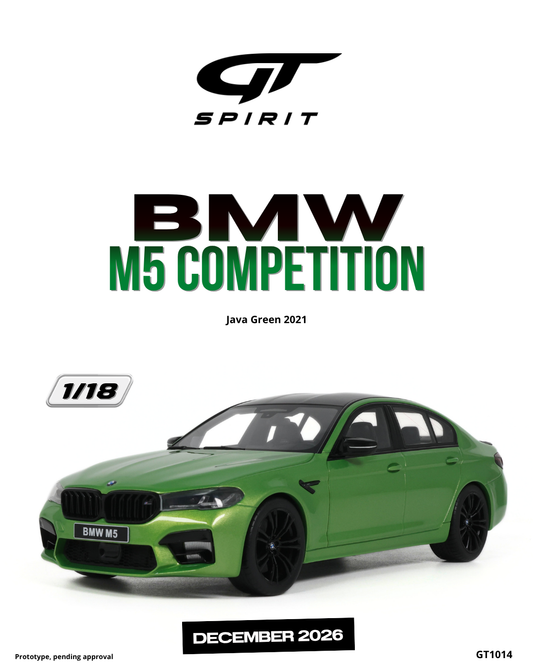 1:18 BMW M5 COMPETITION JAVA GREEN 2021 - GT1014