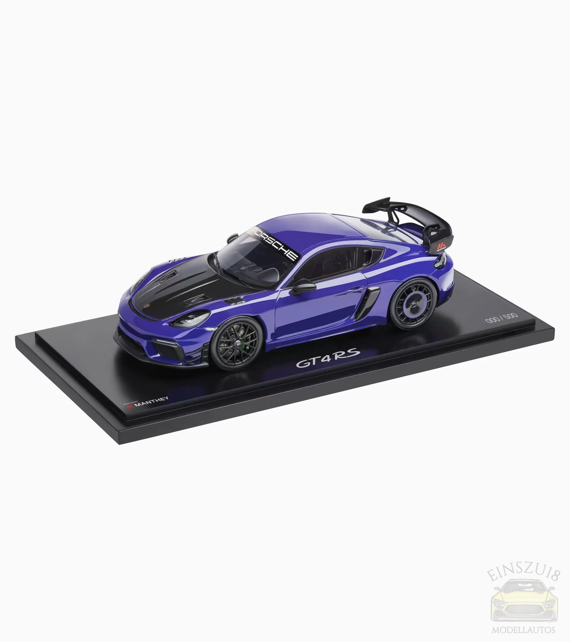 Porsche 718 Cayman GT4 RS (982) with Manthey Kit Ultraviolet 1:18 – Limited Edition 500 pcs. - WAP0216030TCAY