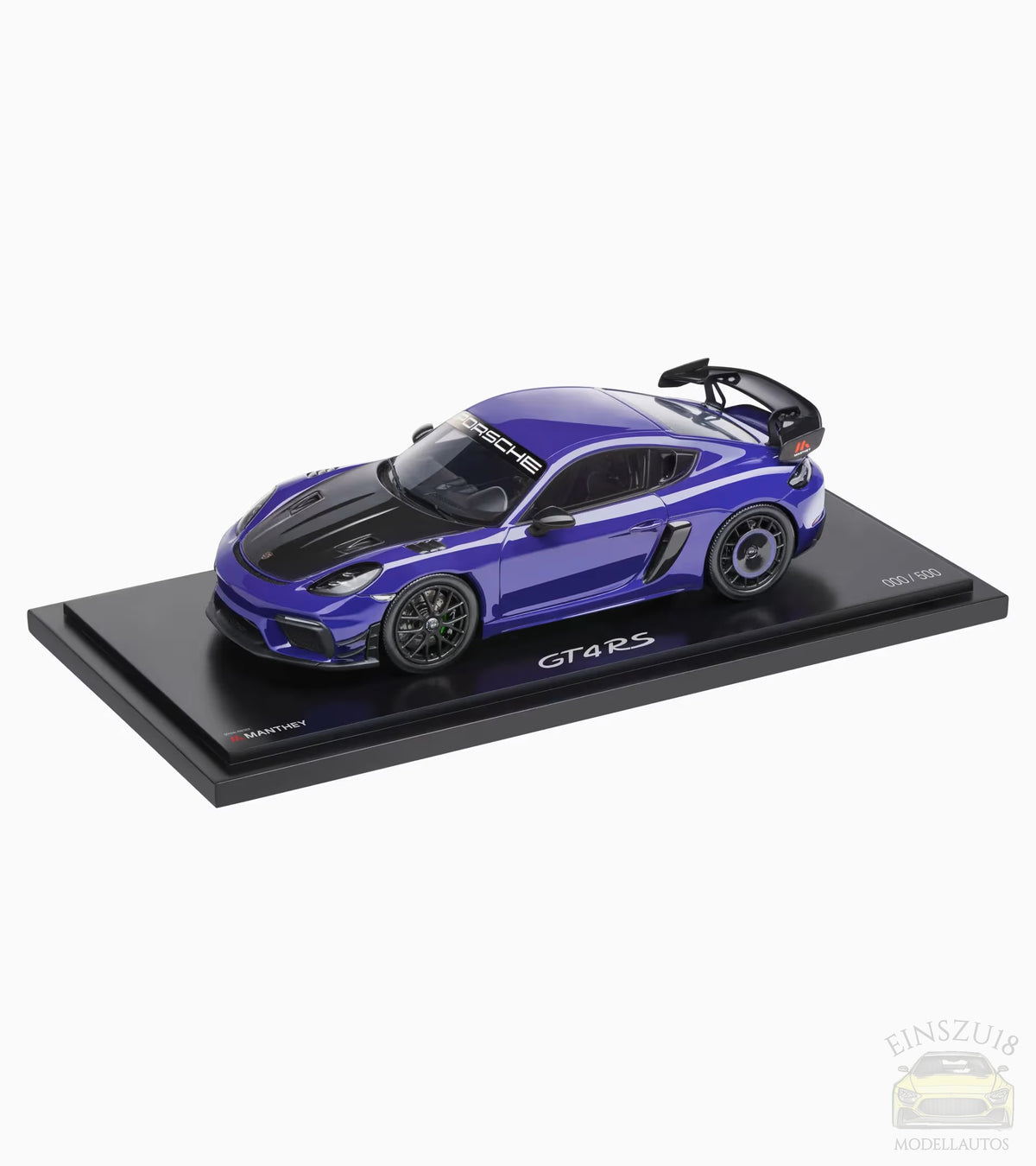 Porsche 718 Cayman GT4 RS (982) with Manthey Kit Ultraviolet 1:18 – Limited Edition 500 pcs. - WAP0216030TCAY