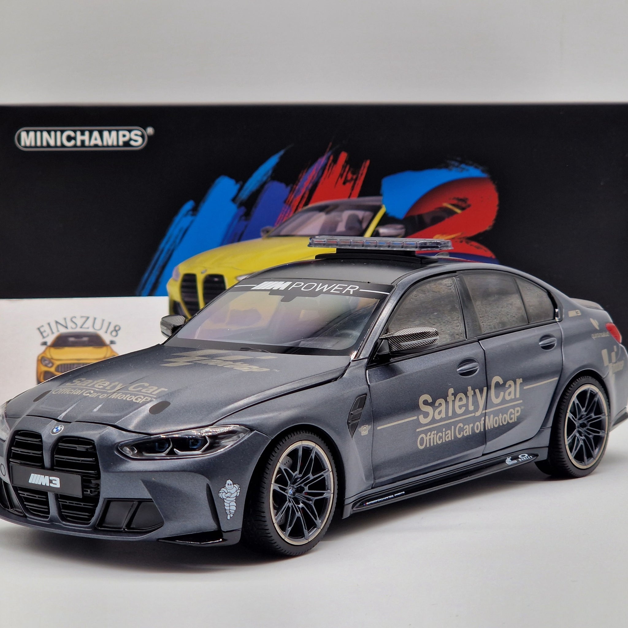 BMW M3 Competition G80 Safety Car Grey (All Open)
