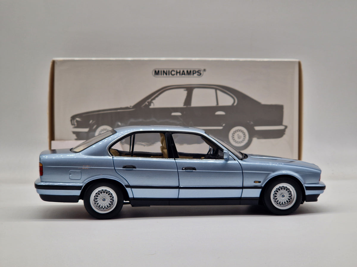BMW 535i (E34) 1988 Light Blue Metallic
