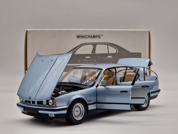 BMW 535i (E34) 1988 Light Blue Metallic