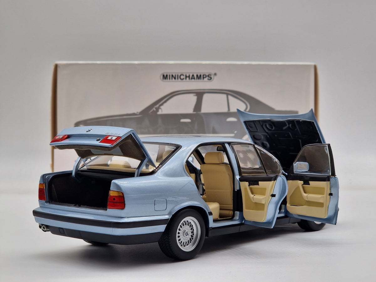 BMW 535i (E34) 1988 Light Blue Metallic