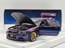 Cargar imagen en el visor de la galería, Nissan Skyline GT-R (R34) V-Spec II with BBS LM Wheels (Midnight Purple III)

